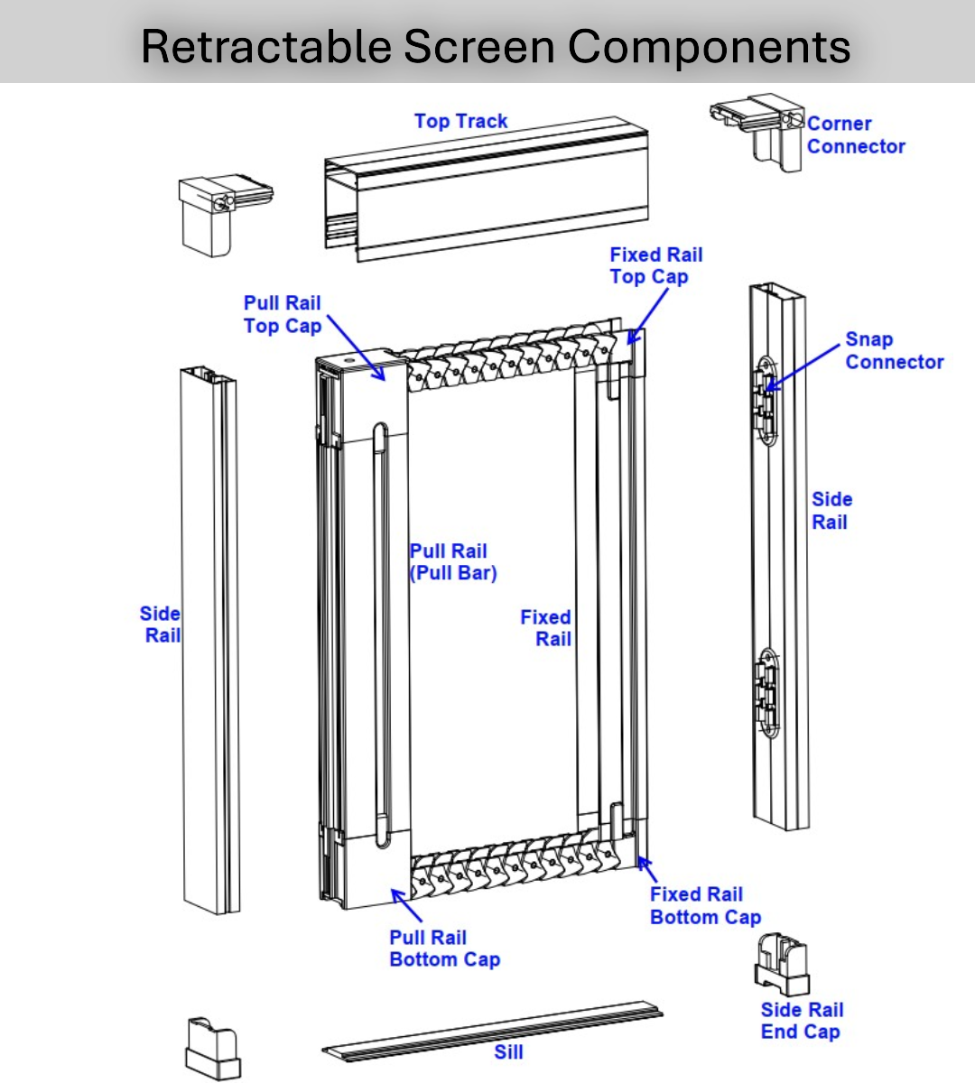 Retractable Screen Components